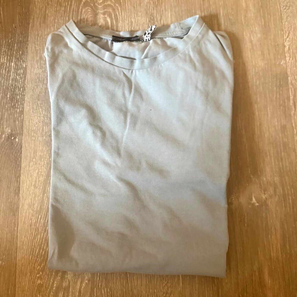 blue asos design slim muscle fit tshirt